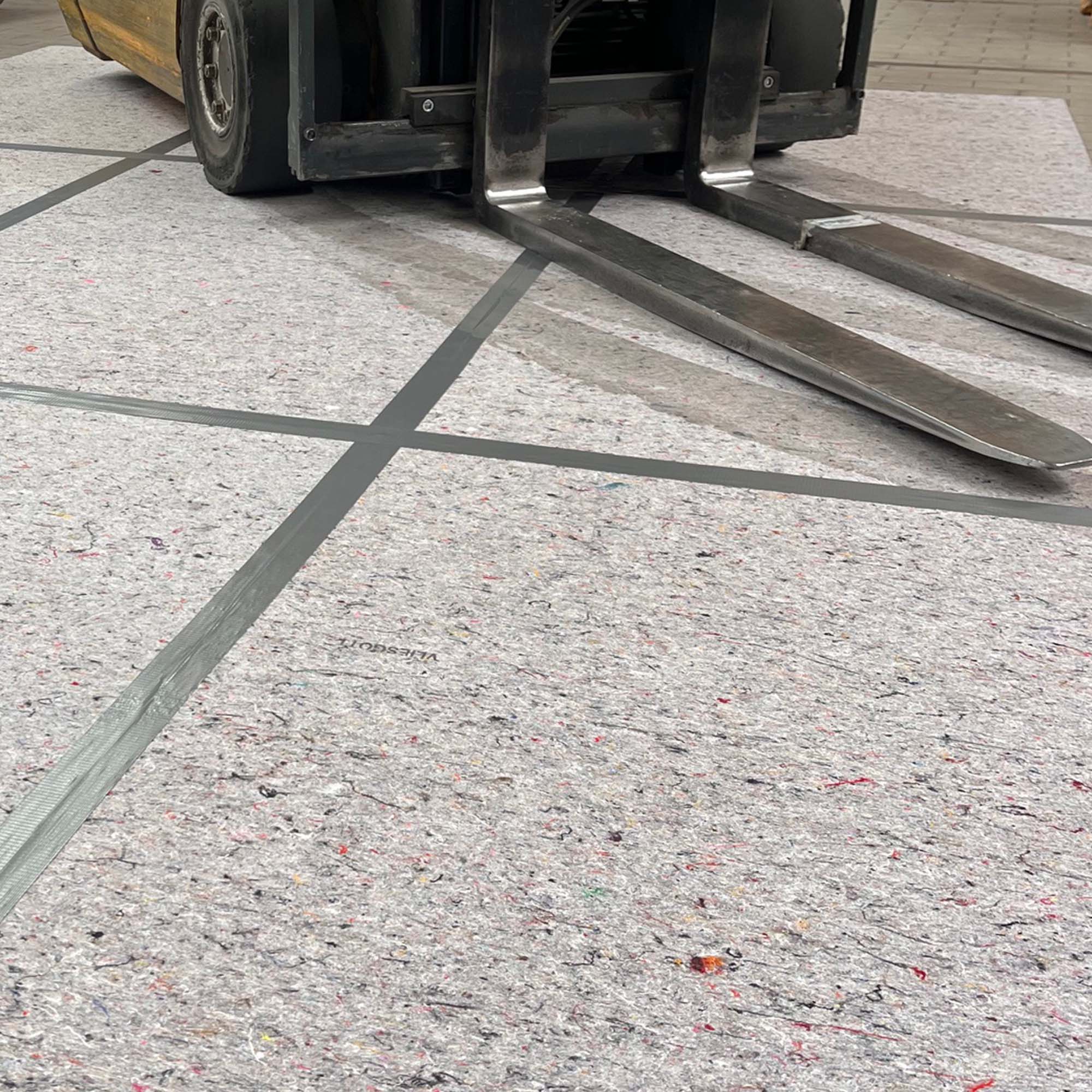VliesGott Schutzboden Abdeckplatte robust und atmungsaktiv 1,2 m x 0,8 m Schutz-Platte 850 g/m²