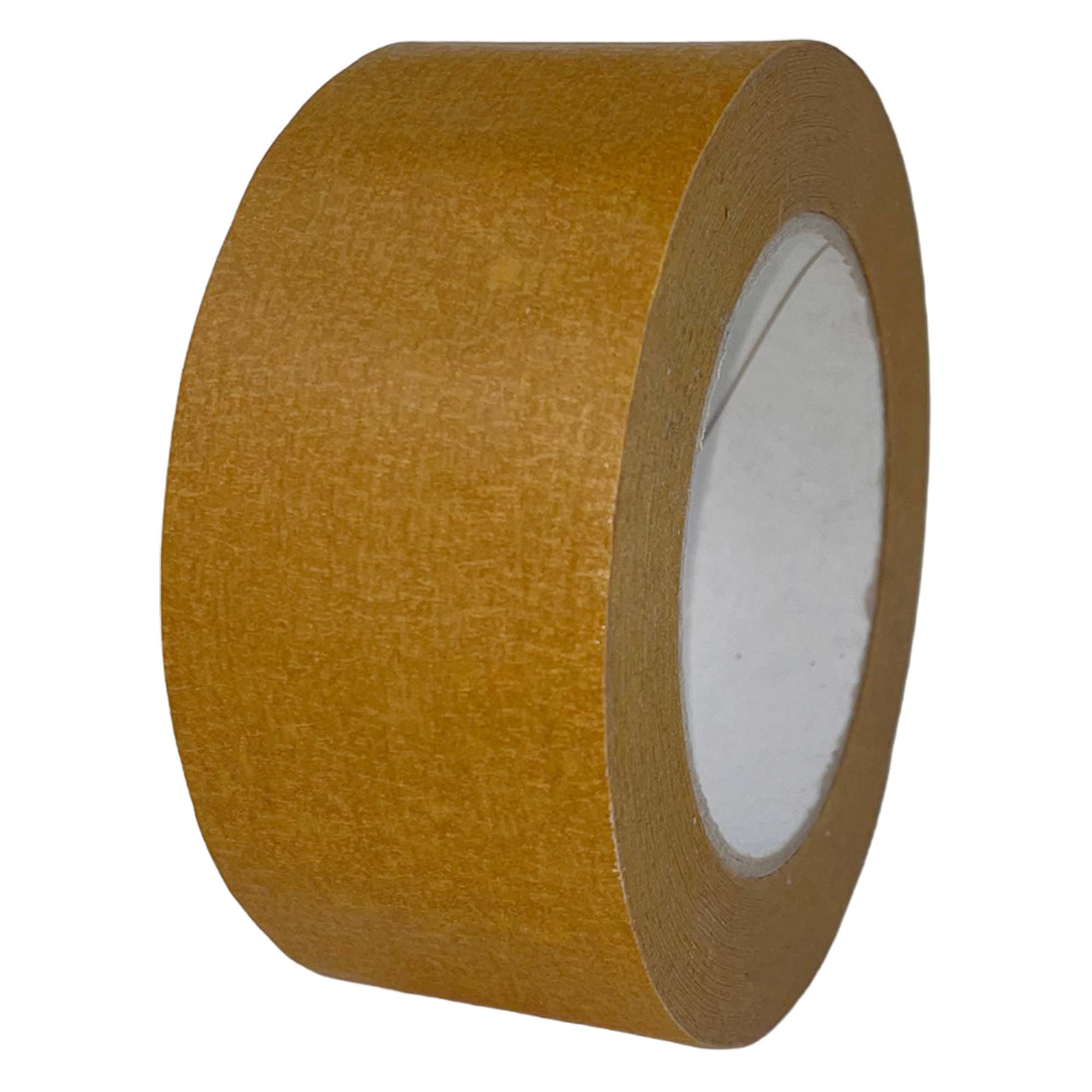 Rolle Zero Dust Kreppband Extrem 120°C, spezialimprägniertes Abdeckband 50 mm x 50 m, wasserfest, nassschlifffest und hitzebeständig für Innen- und Außenbereich