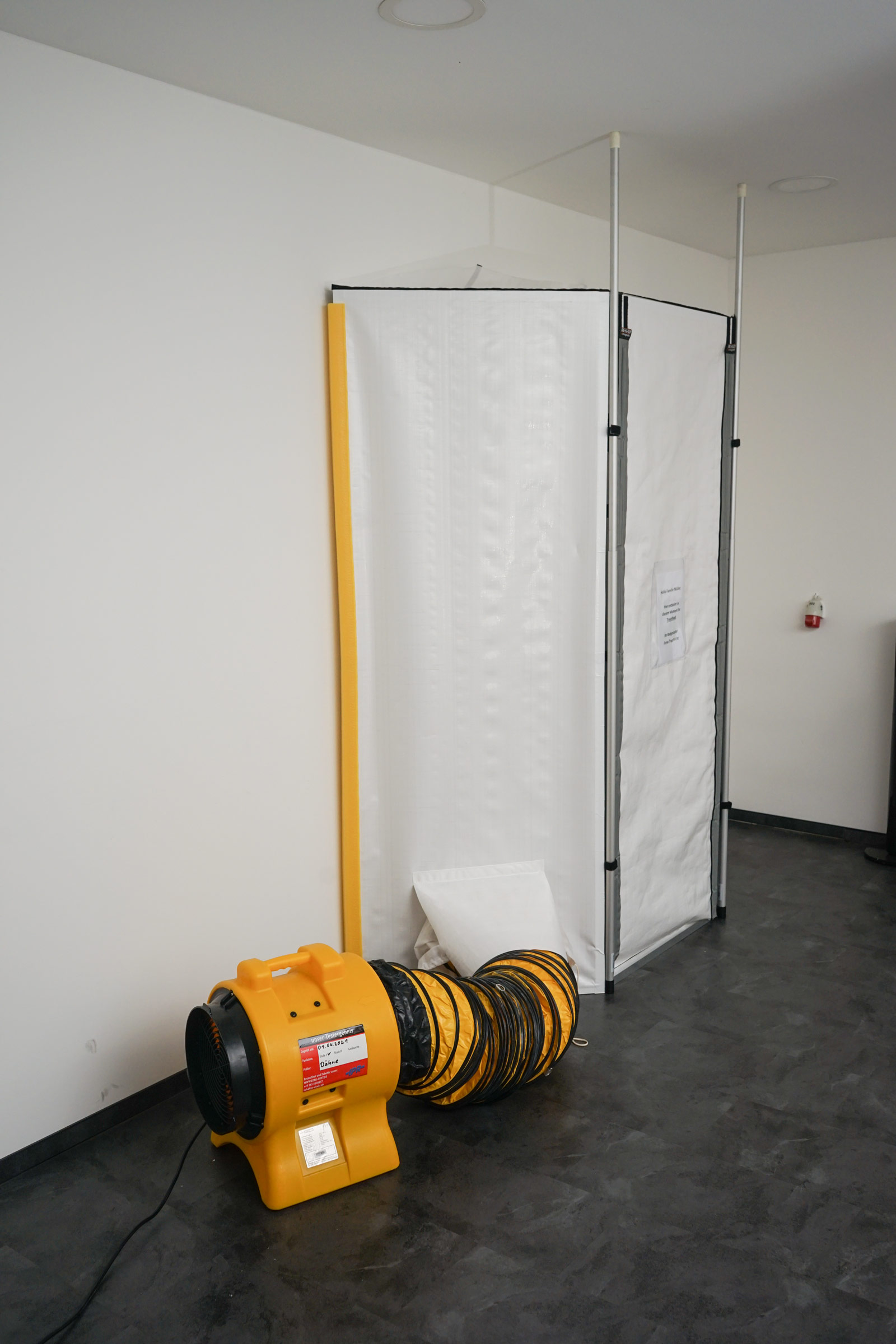 Axiallüfter Staubabsaugung S6800 Set mit Schlauch und Sack