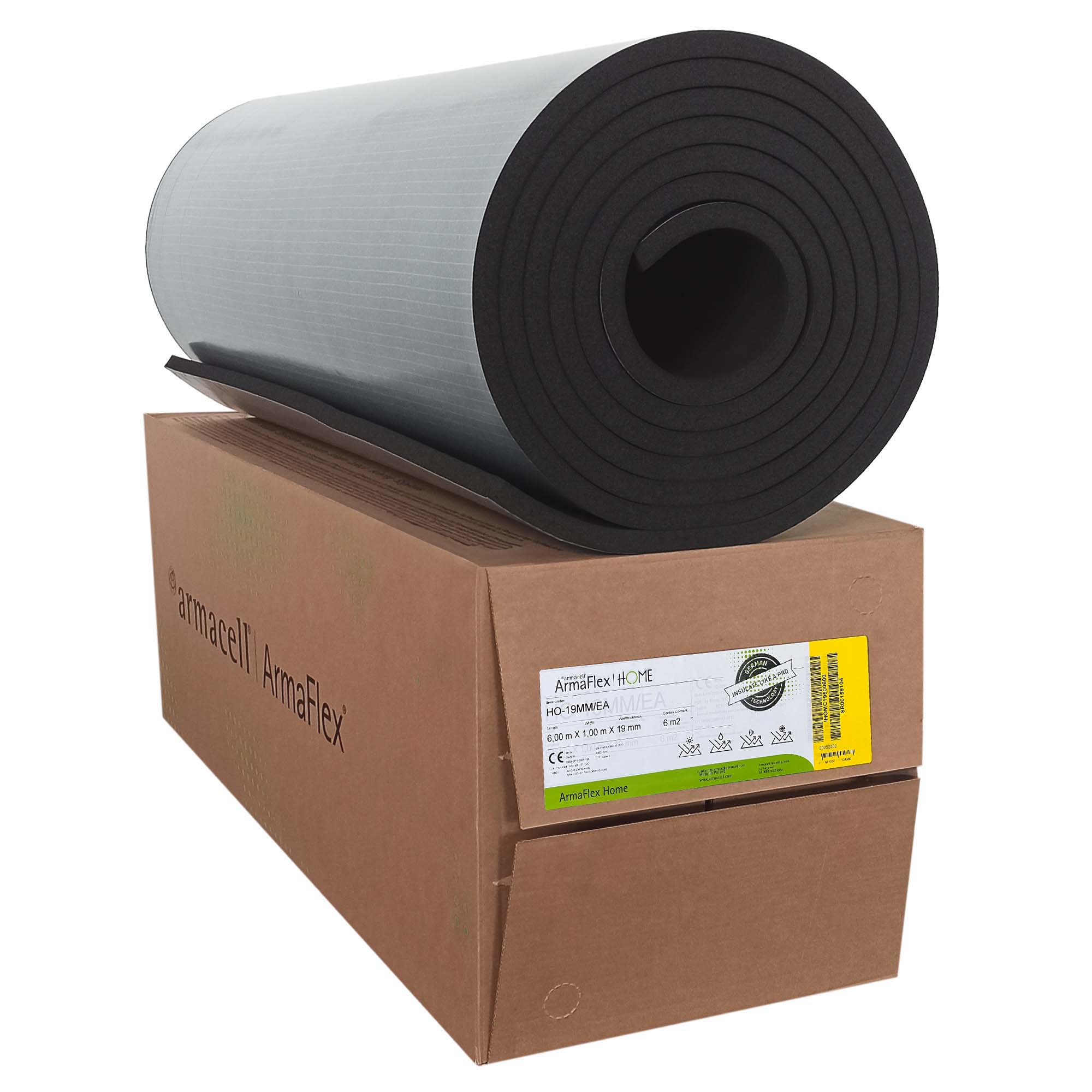 Armacell ArmaFlex® Home endlos Kautschuk Platten selbstklebend 19 mm