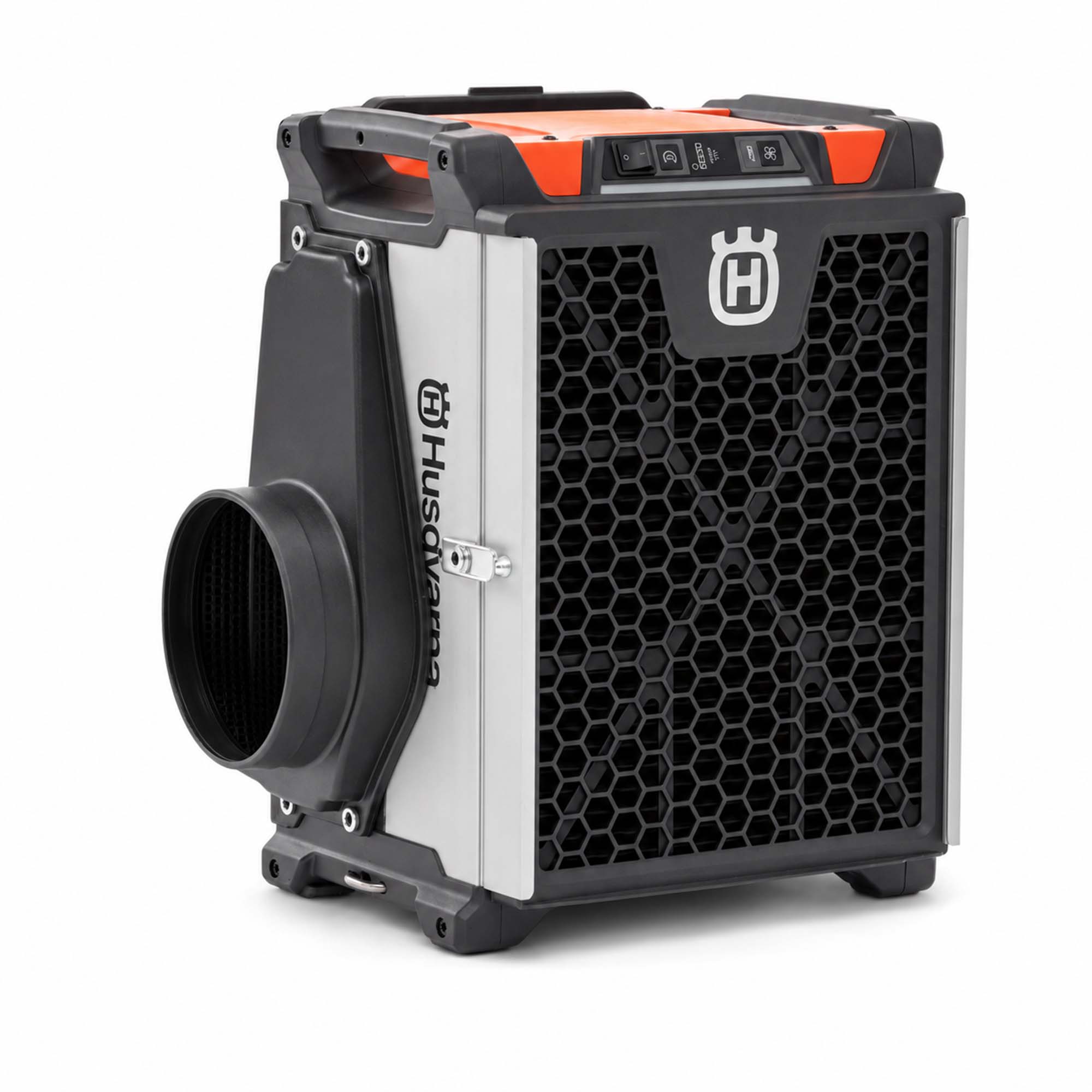 Original Husqvarna® Auslassadapter am Bau-Luftreiniger A45, passend für Abluftschlauch Ø 200 mm zur gezielten Ableitung gereinigter Luft
