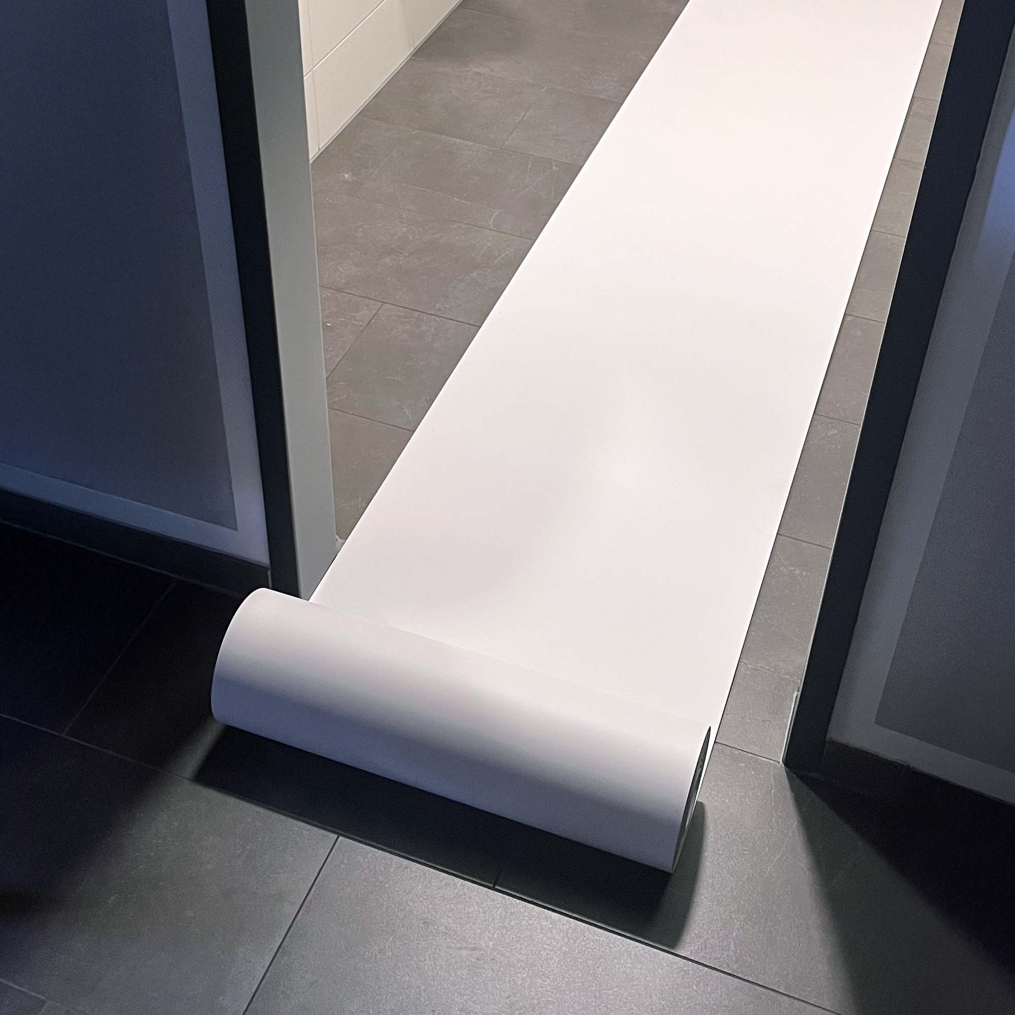 Abdeckpappe Milchtütenpapier weiß ca. 500 mm breit beidseitig PE Folie beschichtet 200-220 g/m²