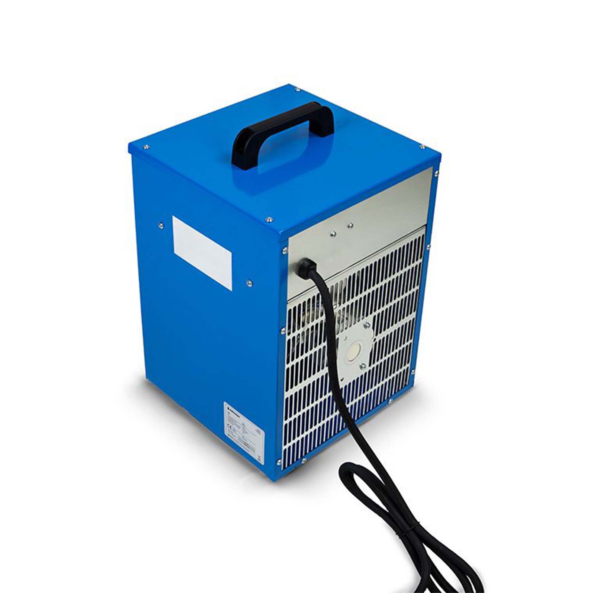 Kompakter Zero Dust Elektroheizer DEH3 3 kW mit Kabel