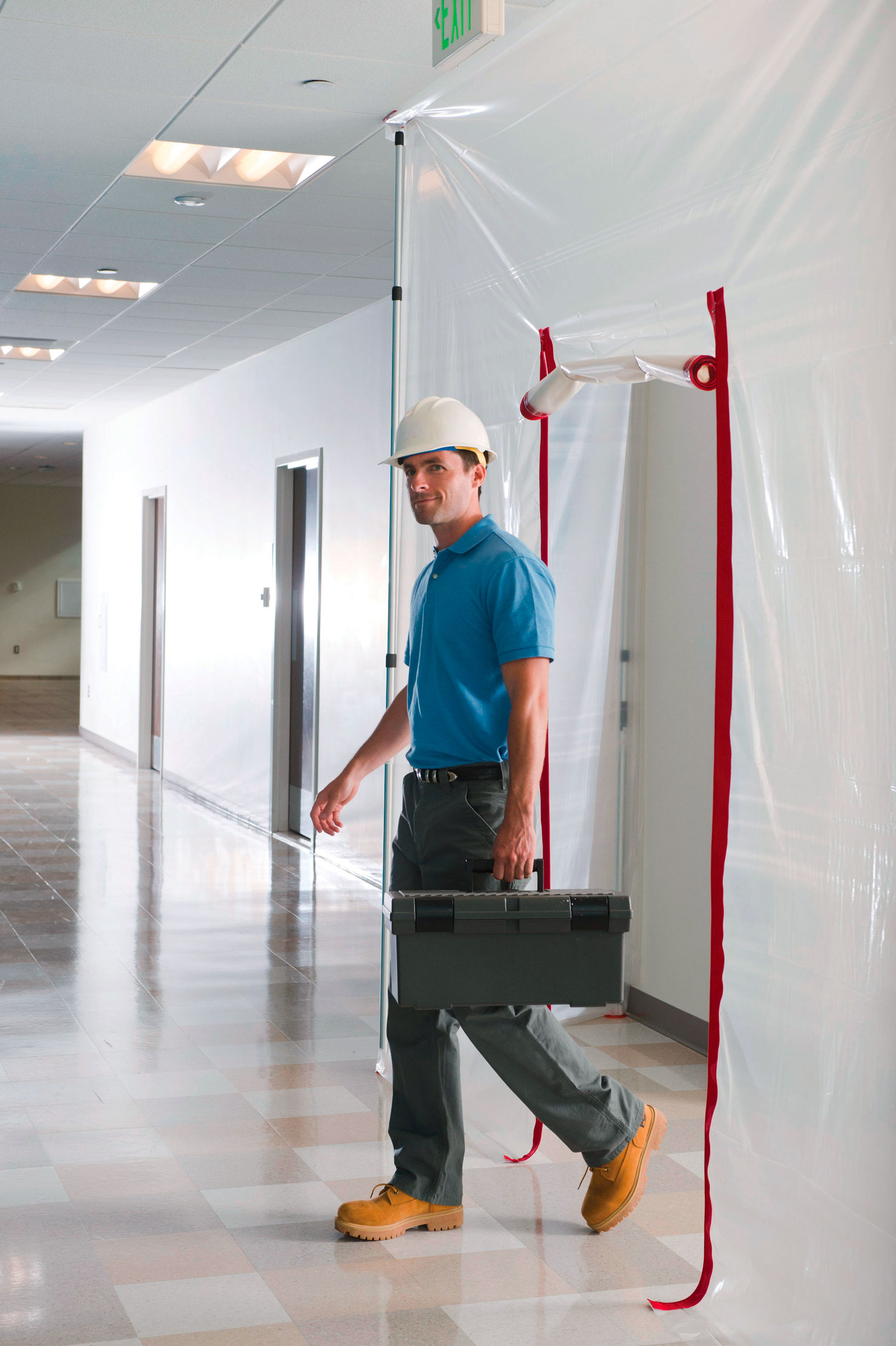 ZipWall® Staubschutzwand "Profi-Sanierer-Paket 3" Länge 12,50 m komplett mit Dichtschienen