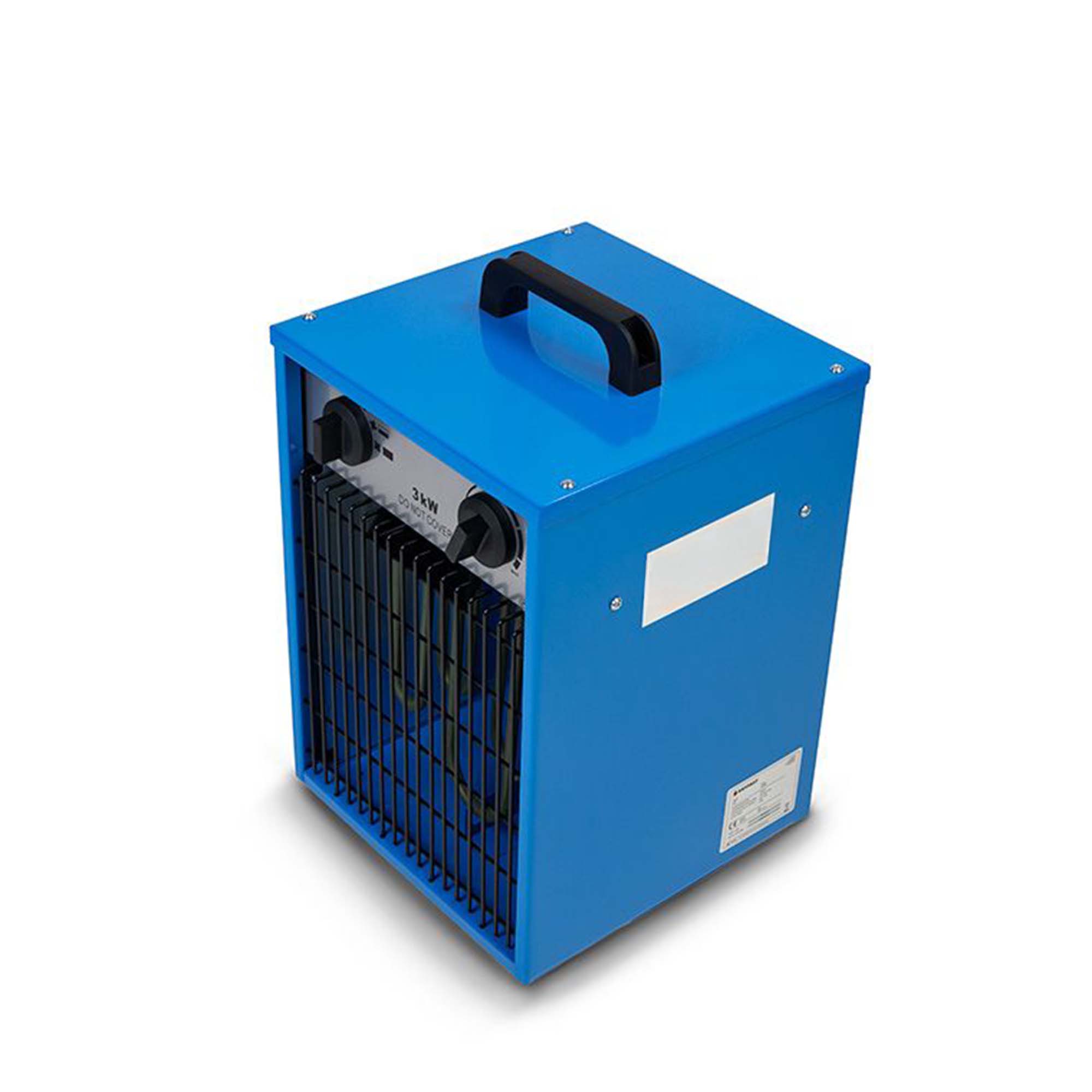 Zero Dust Elektroheizung DEH3 3 kW kompakter Heizlüfter